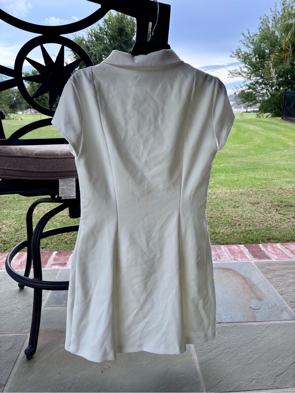 NWT Zara White Polo Mini Dress - Picture 4 of 6